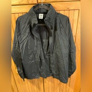 PINK Victoria's Secret Black Windbreaker Jacket